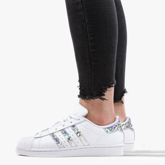 RARE Adidas Superstar J Shell Toe Tennis Sneakers, youth size 4 (women's… - Picture 4 of 15